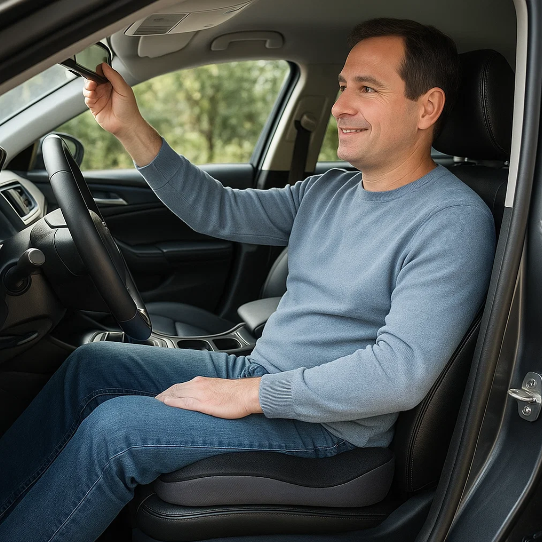 Almofada para Assento Ergonómica Almofada de Cadeira Espuma Viscoelástica Escritório Automóvel