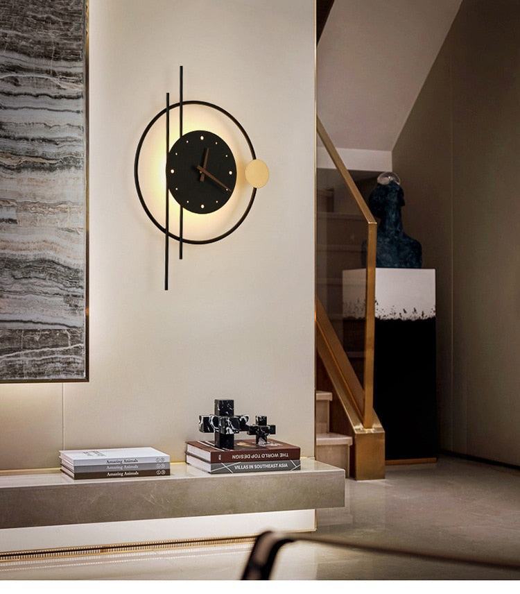 Orologio da parete Zeitkunst - Illuminazione elegante e funzionale