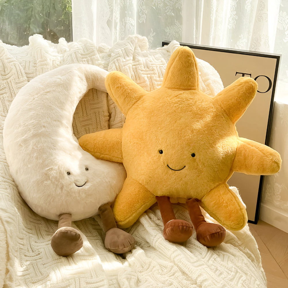 Decorative Cushion Sun Moon Design Home Accent