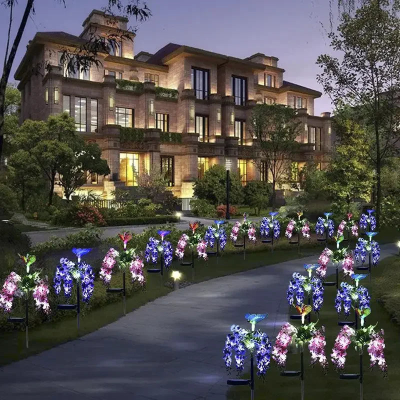 LumiBloom – Lampade a LED solari per fiori da giardino e sentieri – Resistente alle intemperie e a basso consumo energetico