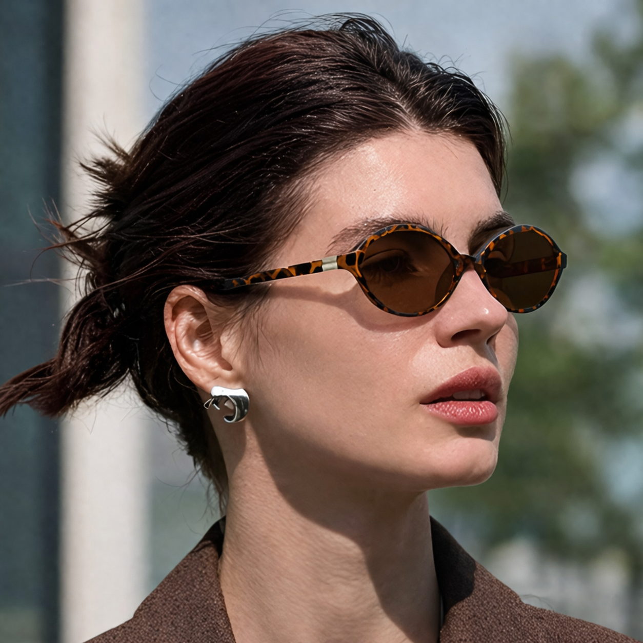 Women's Retro Oval Sunglasses Fashion Accessory Daily Use