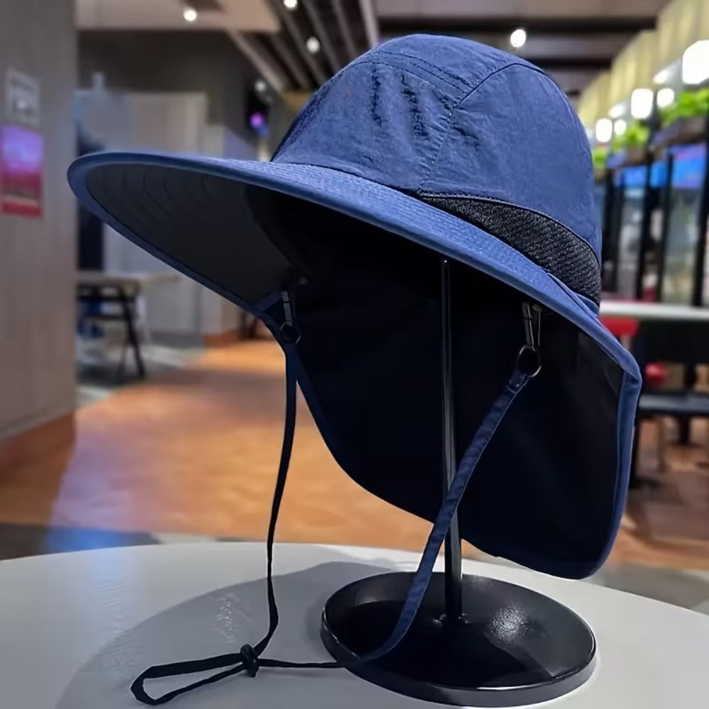 Cappello Uomo Hiking Tesa Larga Protezione Sole Outdoor