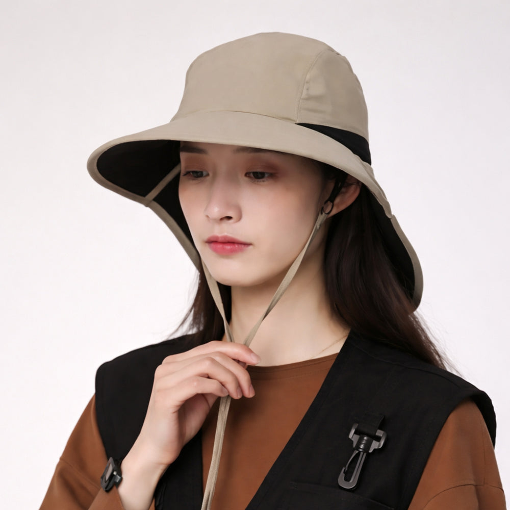 Cappello Uomo Hiking Tesa Larga Protezione Sole Outdoor