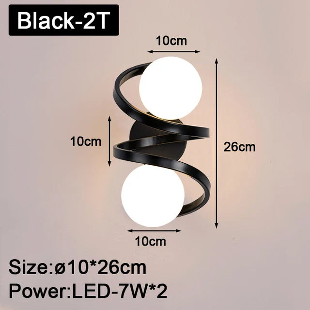 EclipseFlex - Black Copper Wall Lamp | Luxury LED Wall Lighting