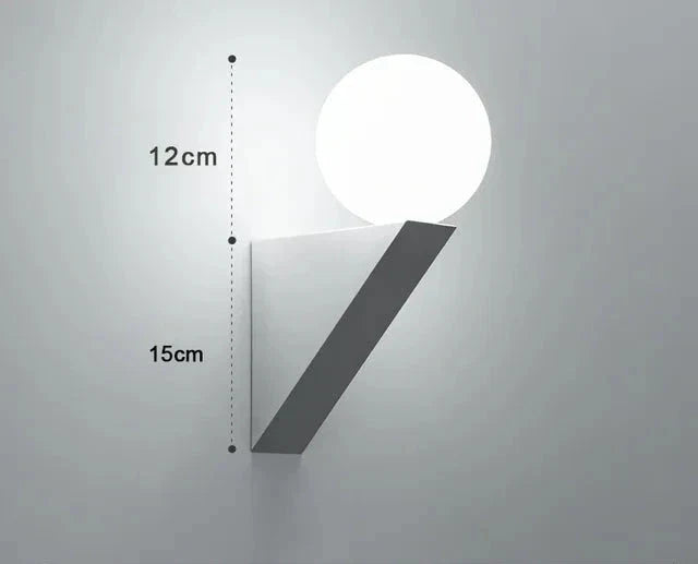LuminoTone - Modern Duo-Tone Wall Lamp with Milk Glass