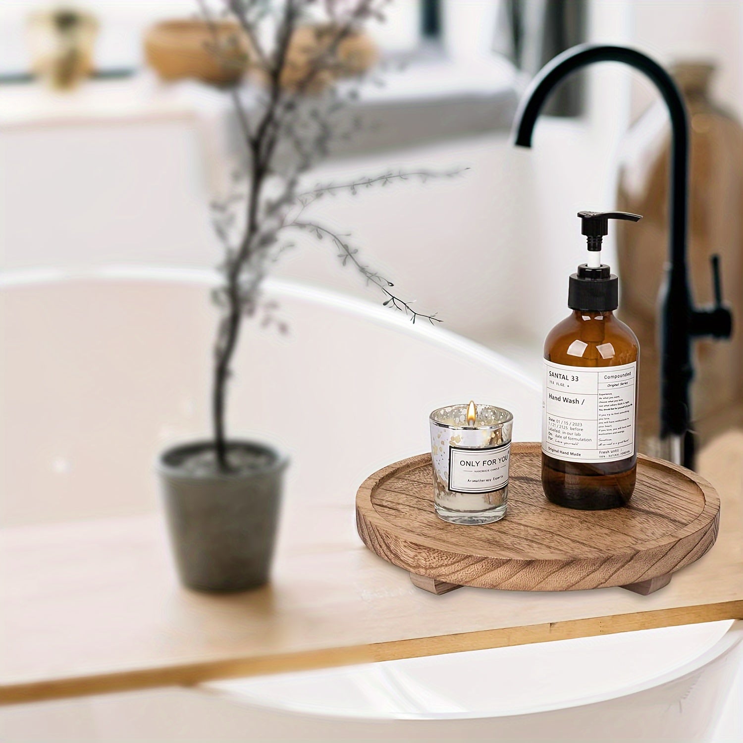 NatureBowl - Taça Redonda Natural de Madeira 22,86 cm