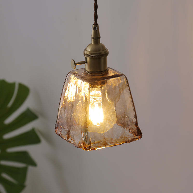 Eloise Lâmpadas de Teto Vintage LED em Metal Dourado e Vidro para Quarto, Sala de Estar, Sala de Jantar