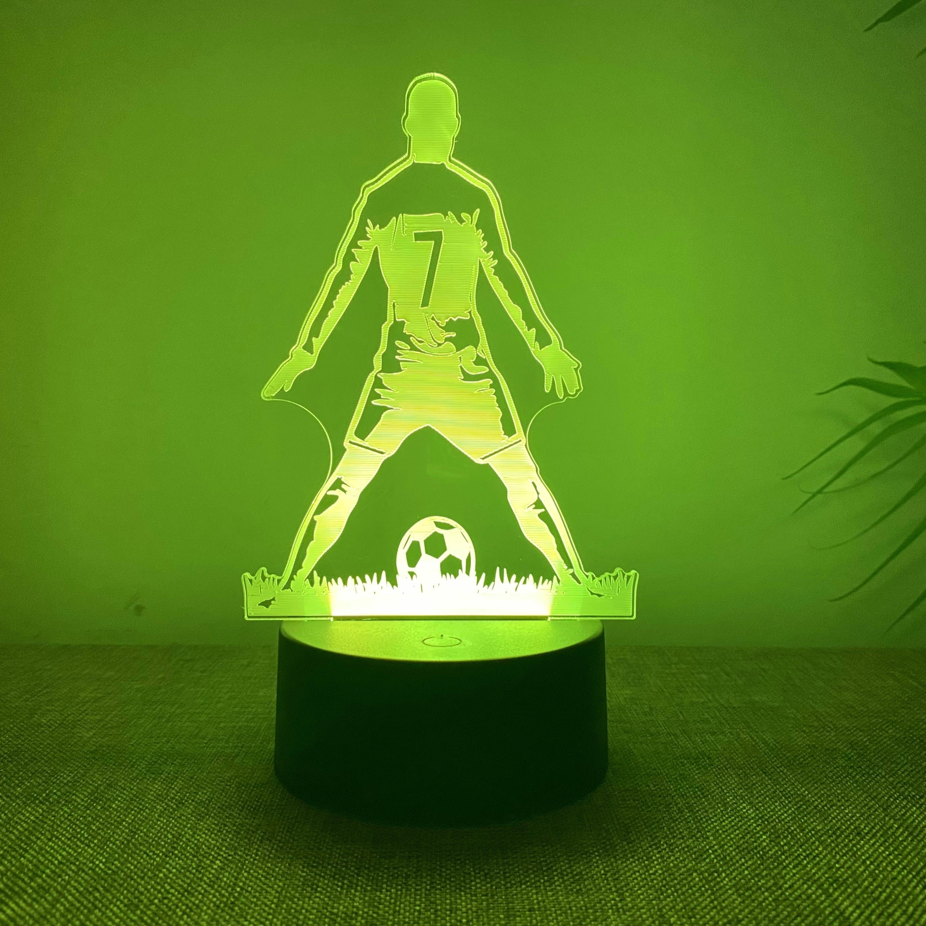 SportGlow - 3D Footballer LED Night Lamp with Color Change