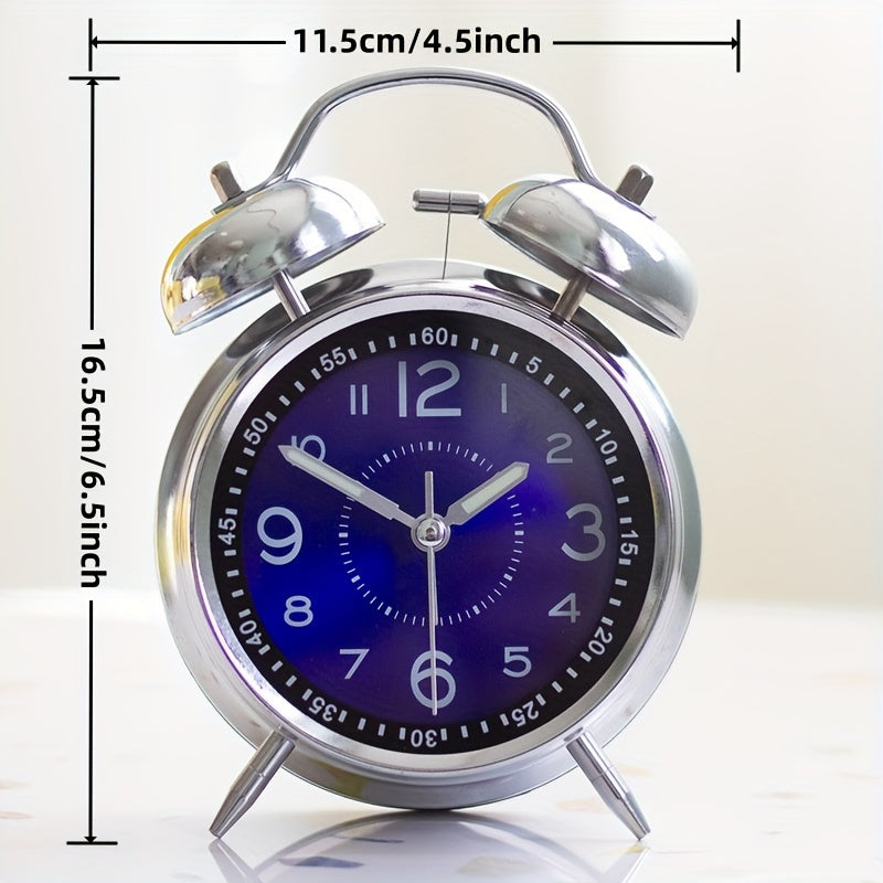 RetroBell - Stille Analoge Wekker met Achtergrondverlichting