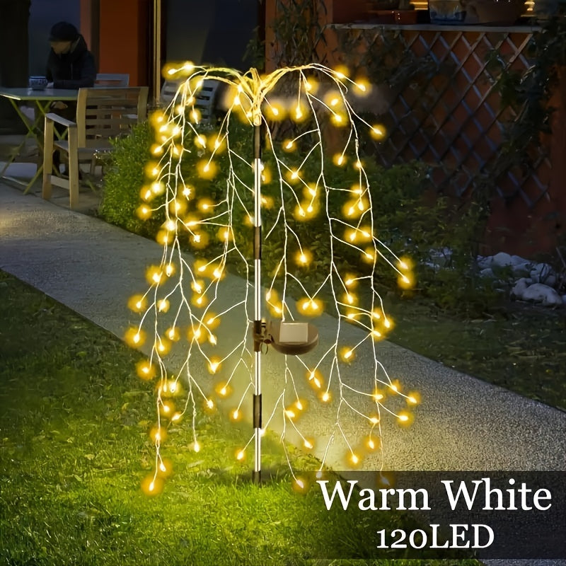 SolarGlimmer - Lâmpada de Jardim LED a Energia Solar com 8 Modos de Luz