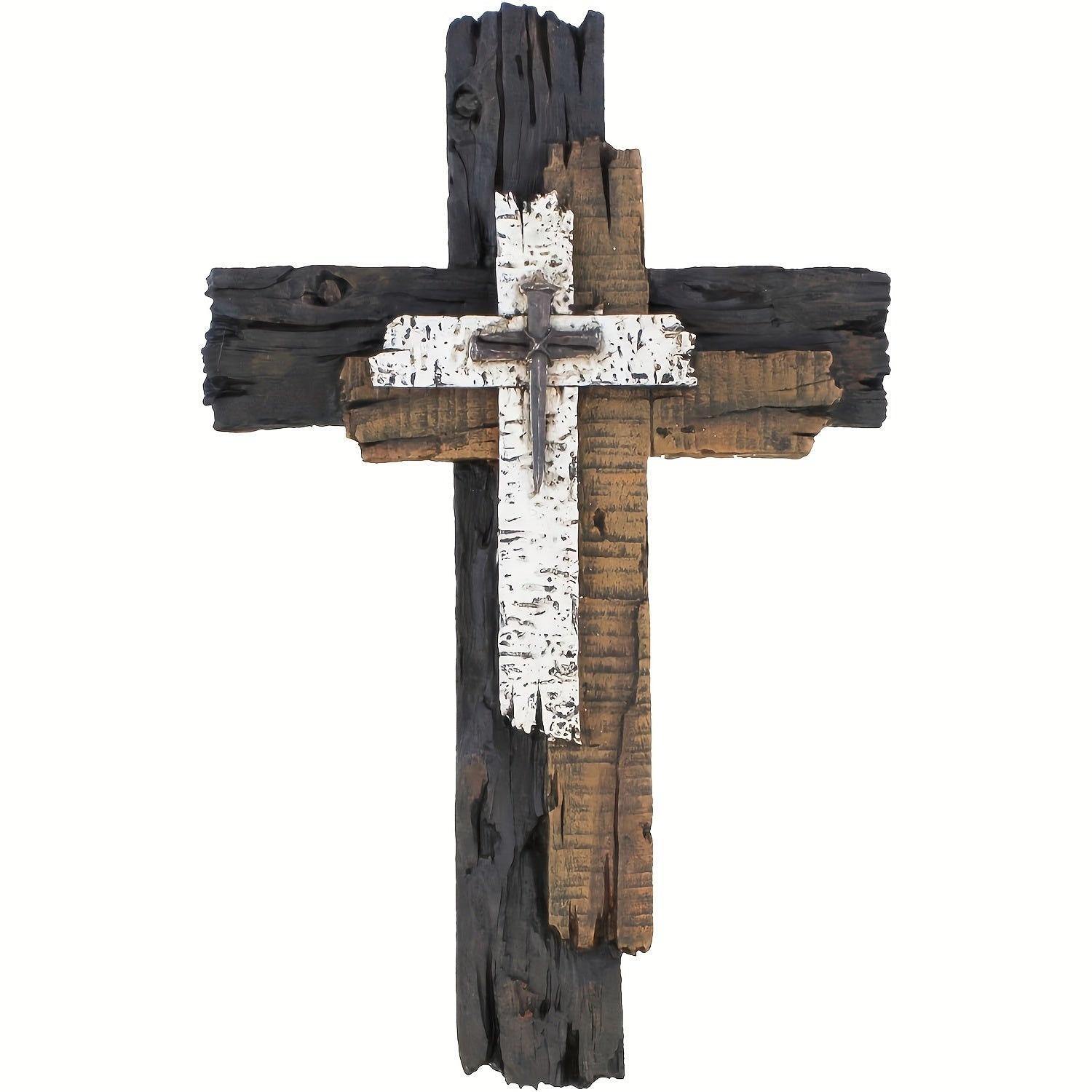 RusticCross - Rustic Wooden Cross Wall Art