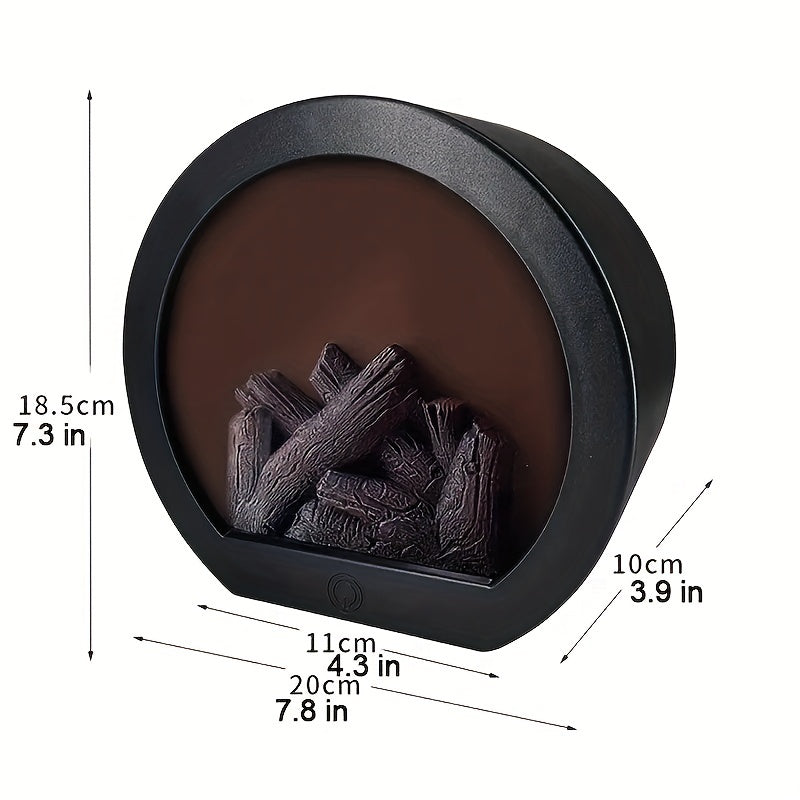 FlameGlow - Simulated Charcoal Flame Lamp with Retro Style Decoration