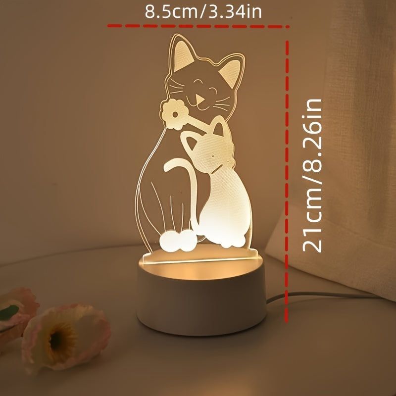 GlowPair - Art Deco Dimmable Pair of Cat Night Lamps