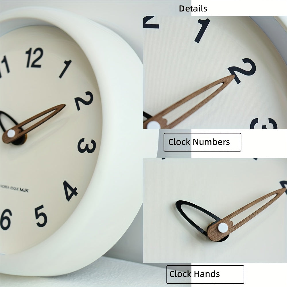SilenceTime - Silent 10-Inch Wall Clock for Bedroom and Living Room