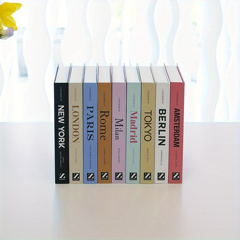 Classic Boekensteun Set met 3 Faux Boeken - Elegante Plankdecoratie