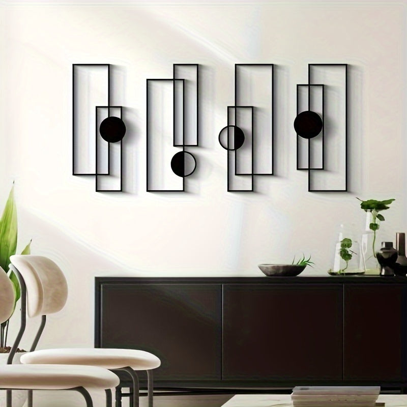 FashionLines - 4-piece Fashion-Themed Metal Wall Art
