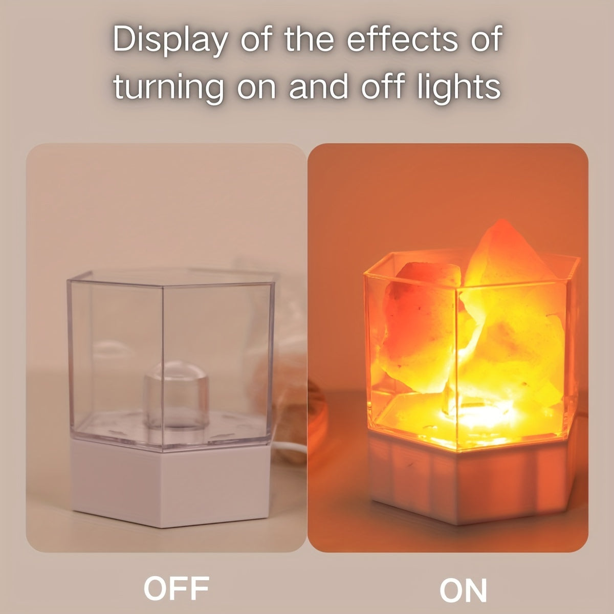 Salt Lamp - Himalayan Night Lamp with USB Connection