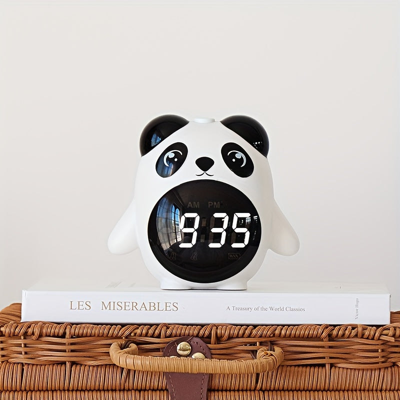 PandaGlow - Schattige USB Oplaadbare Wekker met Temperatuurweergave