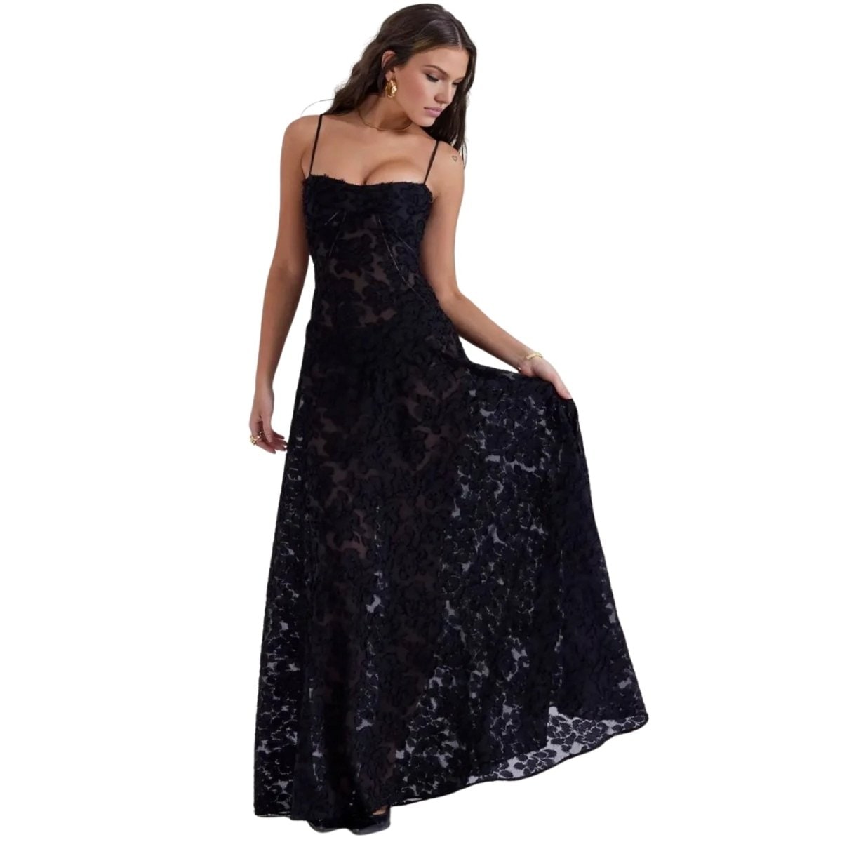 Abito Maxi Donna Corsetto Schiena Allacciata - Image 17