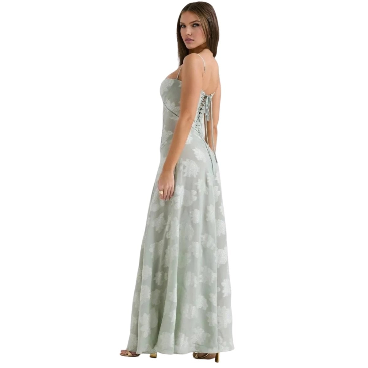Abito Maxi Donna Corsetto Schiena Allacciata - Image 32