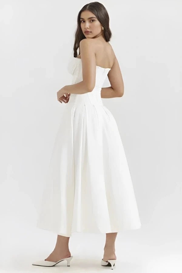Abito Midi Donna Corpetto Scolpito - Image 12