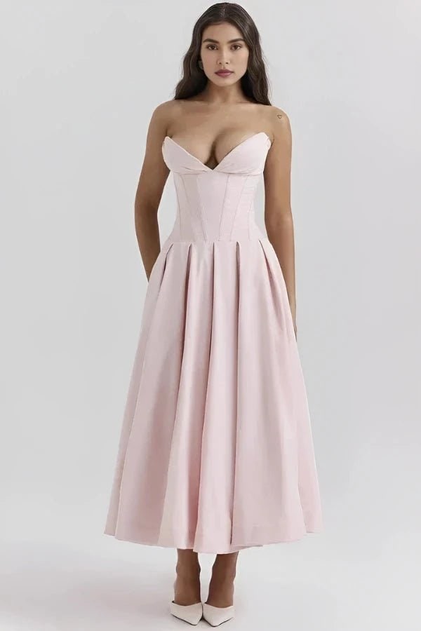 Abito Midi Donna Corpetto Scolpito - Image 14