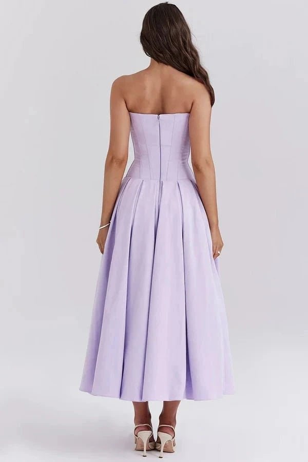 Abito Midi Donna Corpetto Scolpito - Image 16