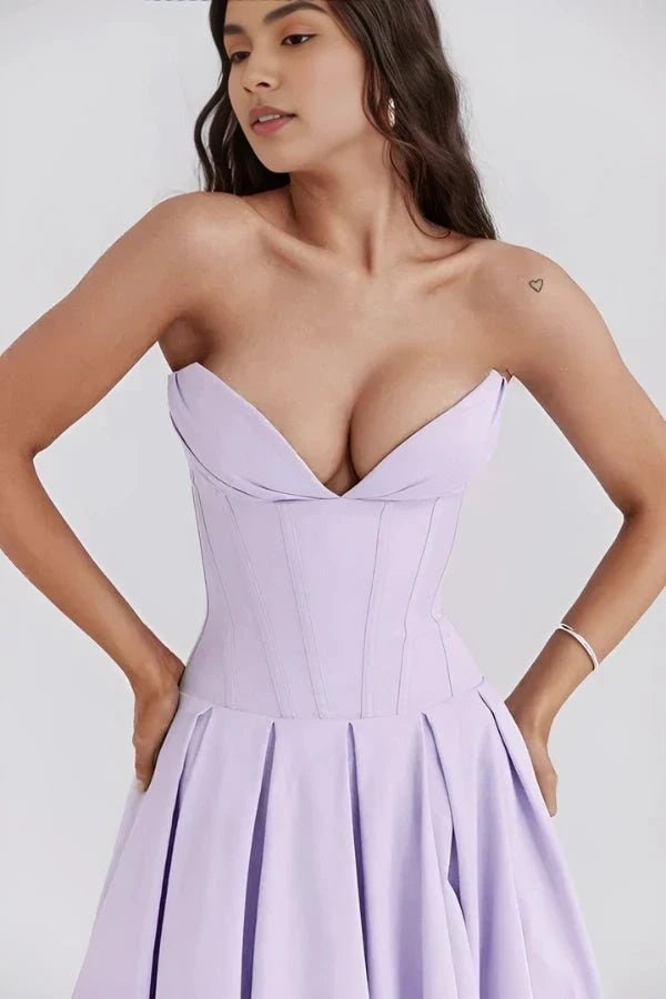 Abito Midi Donna Corpetto Scolpito - Image 18