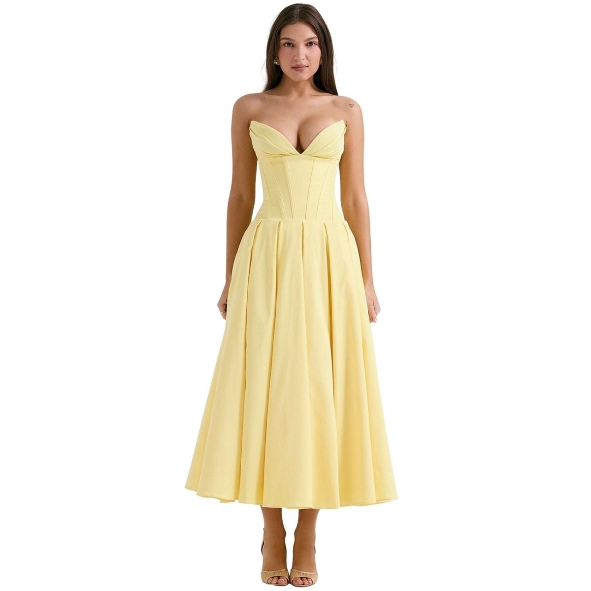 Abito Midi Donna Corpetto Scolpito - Image 19