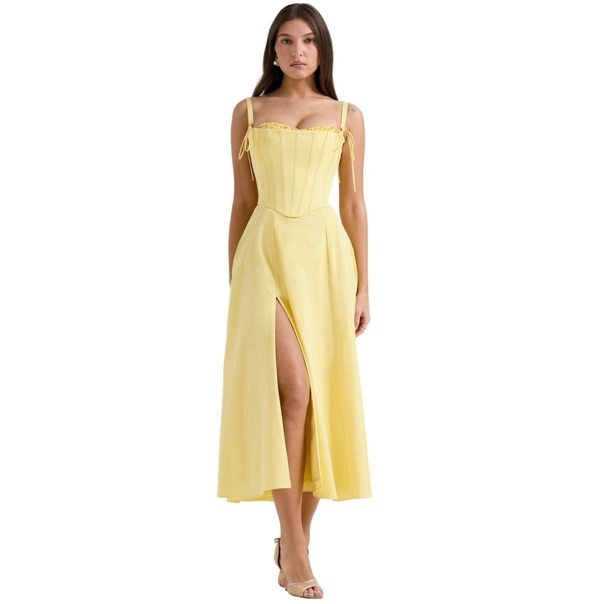 Abito Midi Donna Corpetto Scolpito - Image 20