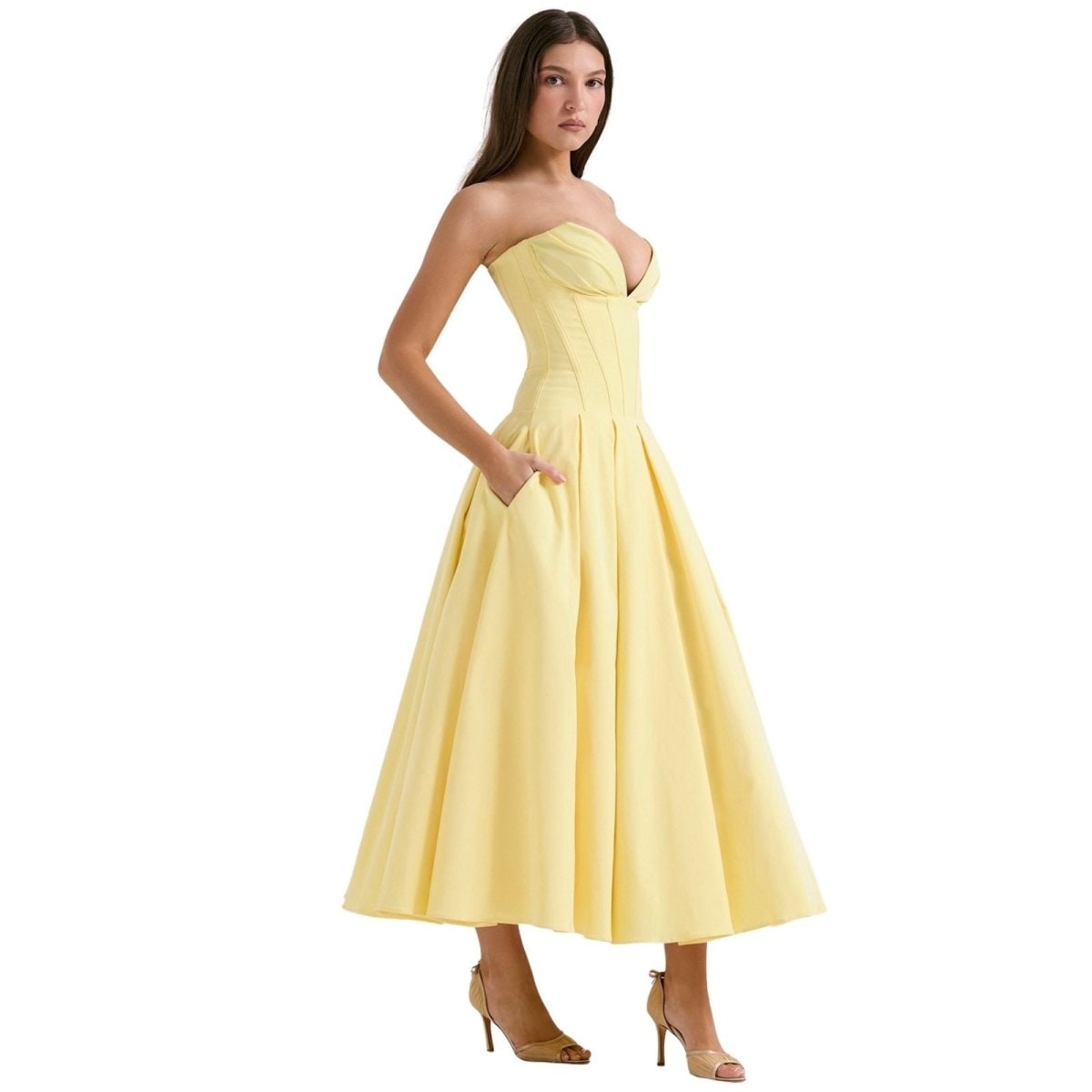 Abito Midi Donna Corpetto Scolpito - Image 22