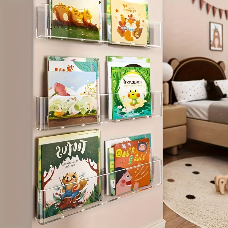 ClearView - Transparent Acrylic Bookshelf for Children's Room and Living Space