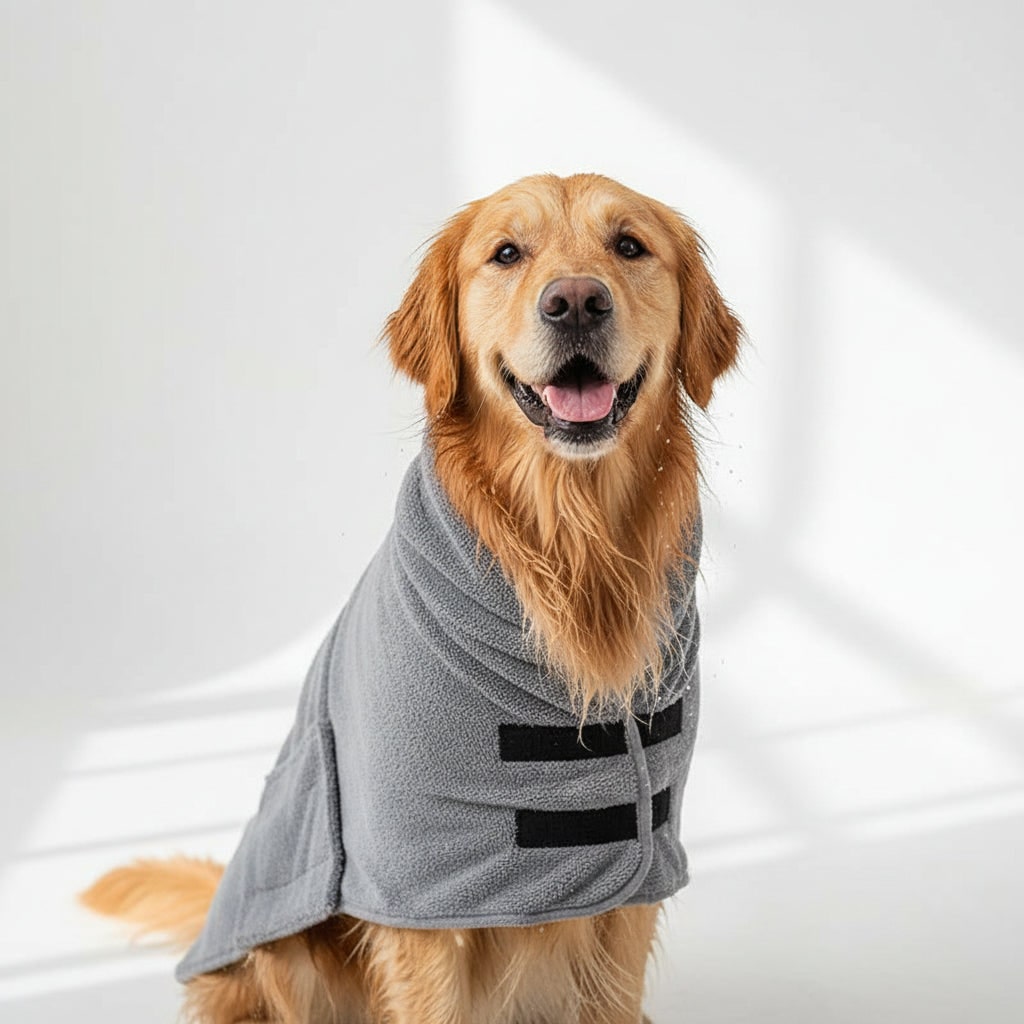 Accappatoio Cane Assorbente Asciugatura Rapida - Image 5