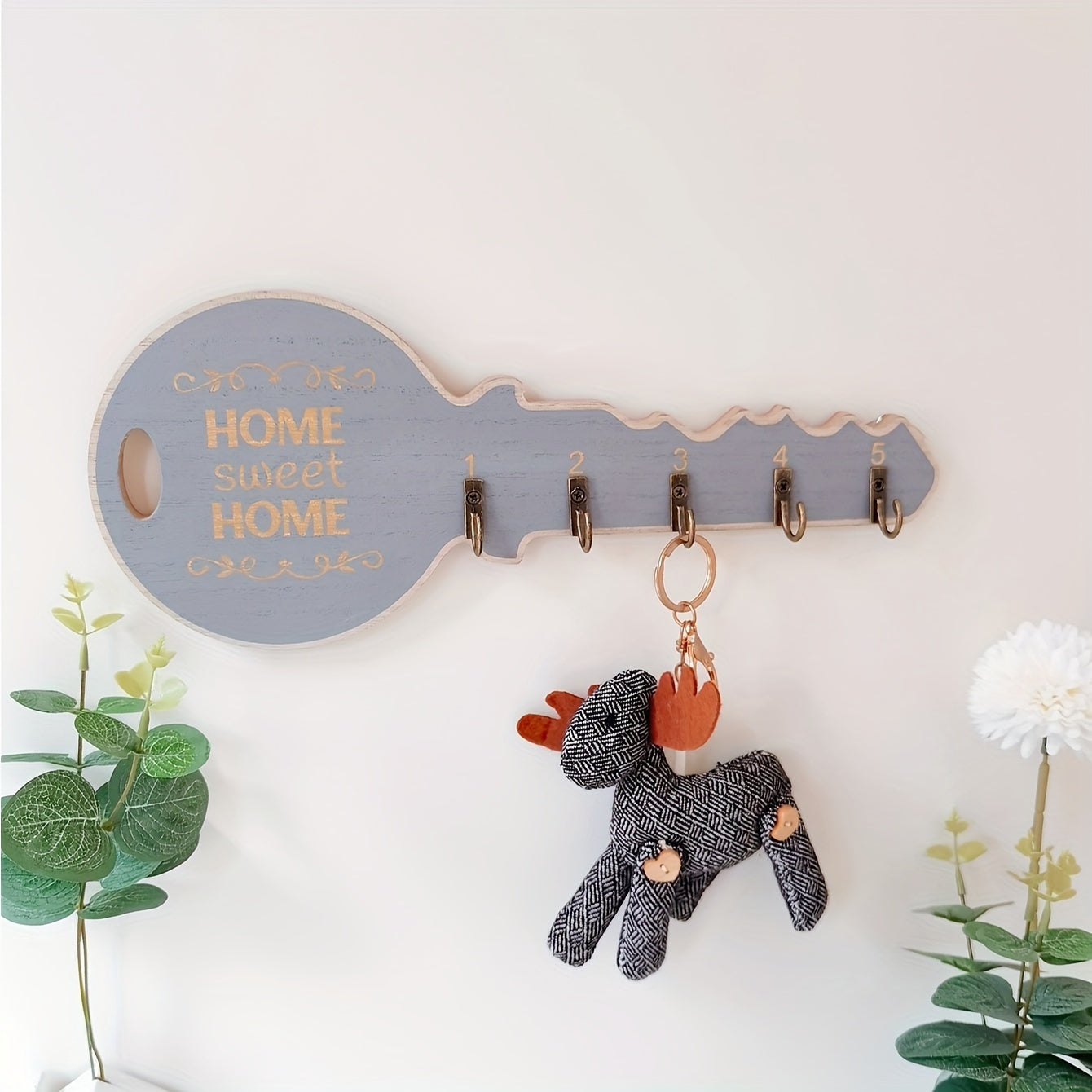 RusticHook - Retro Wand Decoration Floating Shelves with Key Hooks