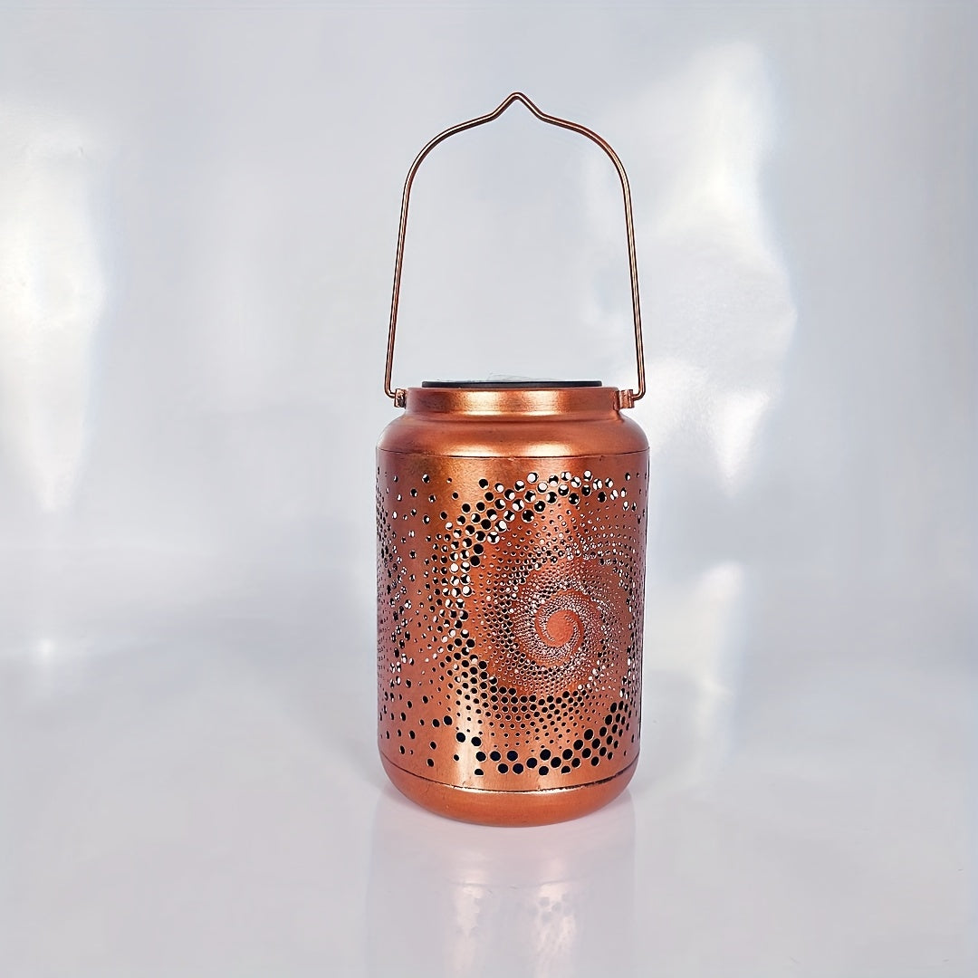SolarLantern - Hangende Zonnelantaarns voor Buiten, Holle Metalen LED Lampen
