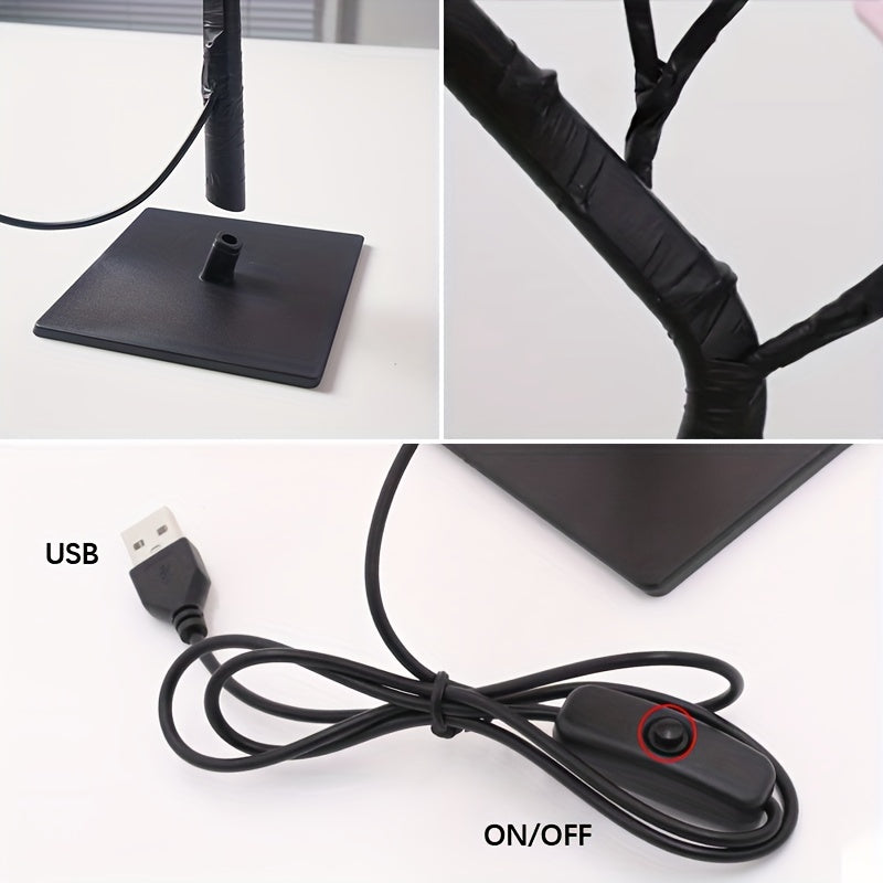 RozenLicht - LED Flower Table Lamp with USB, Ambient Lighting
