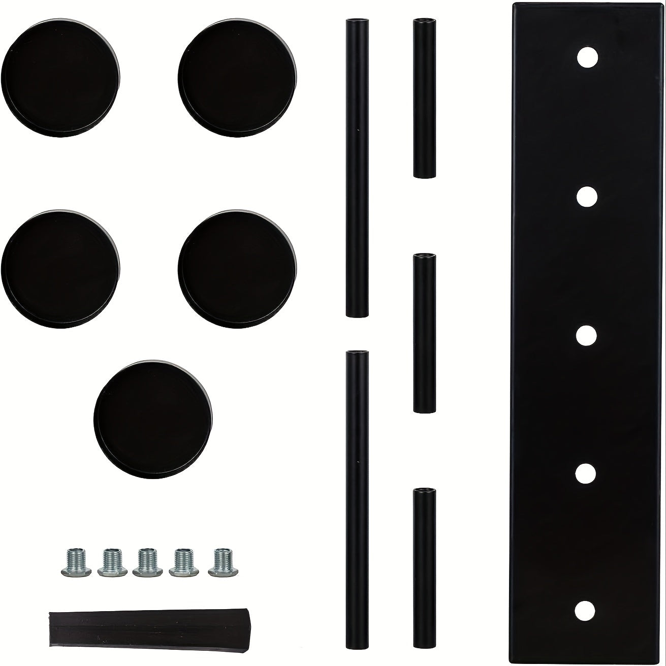 Elegante candelabro negro para decoración de mesa – soporte para 5 velas para bodas, fiestas, mesas de cena
