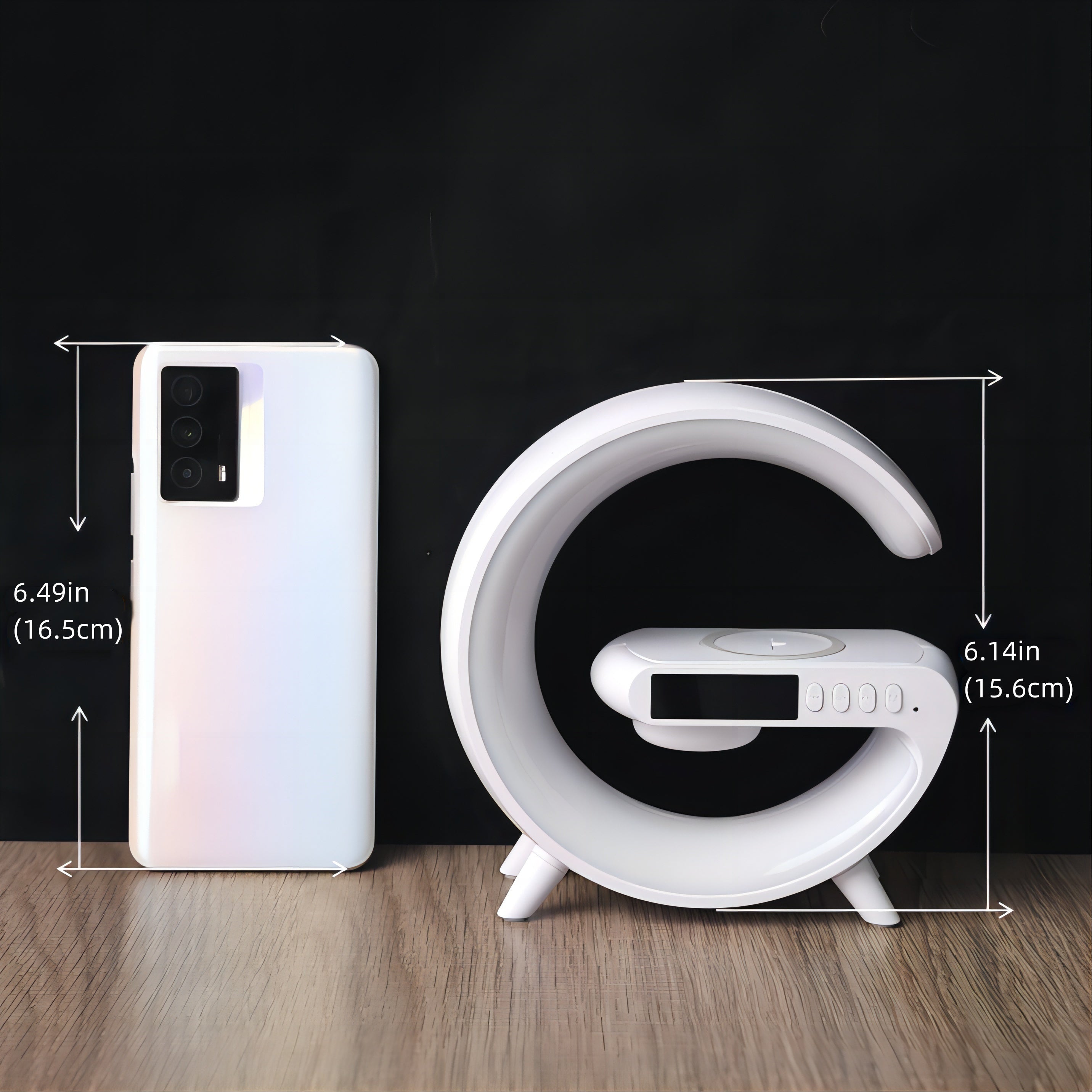 SlimLamp - Wireless Charging Table Lamp with Alarm Clock and Sleep Aid