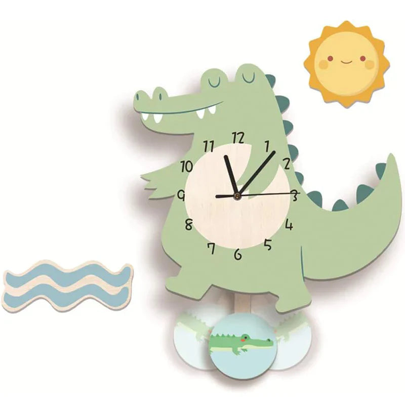 Orologio a pendolo per bambini con design di animali