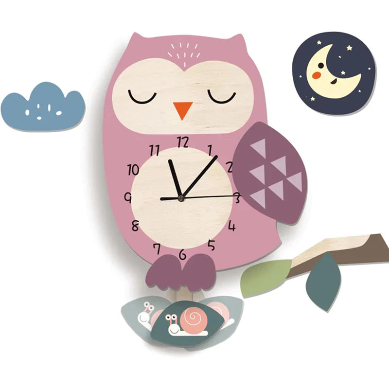 Orologio a pendolo per bambini con design di animali