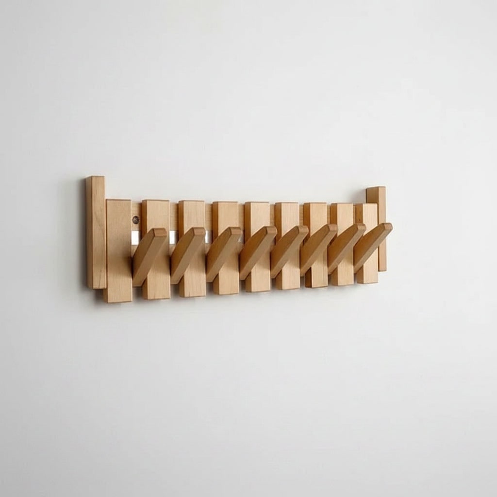 Appendiabiti Legno Parete Design Multi Gancio - Image 6