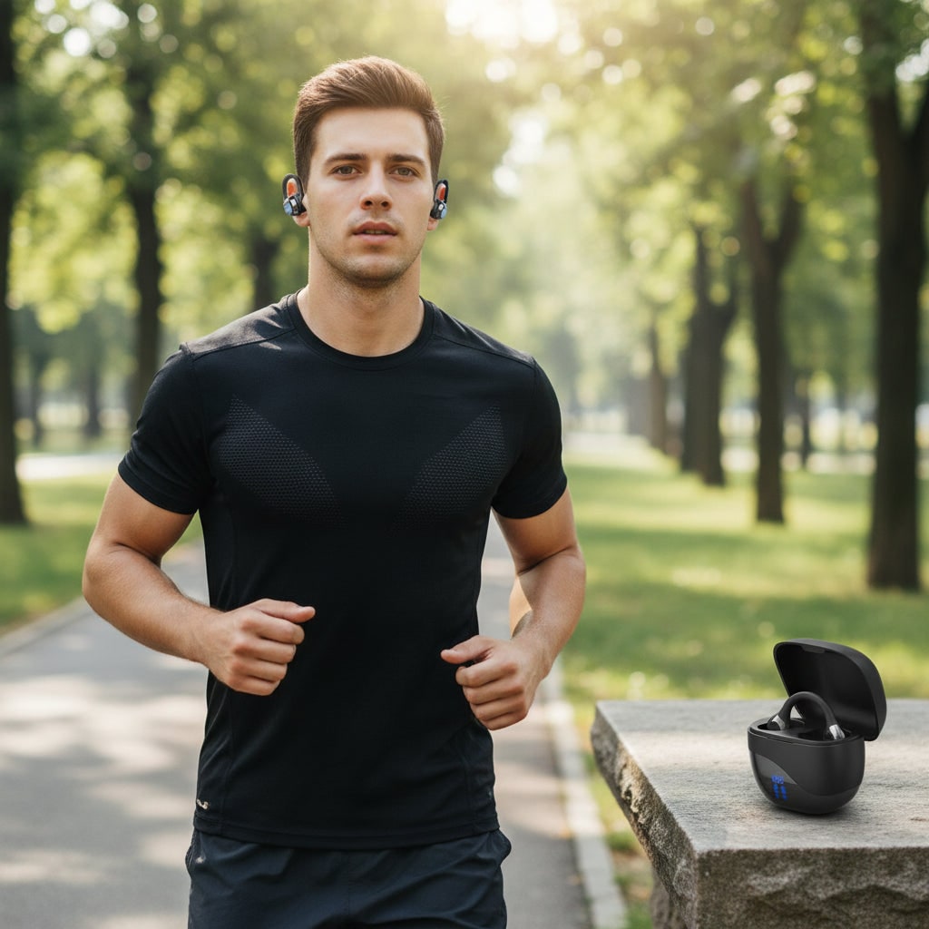 Auricolari Bluetooth Wireless Cancellazione Rumore - Image 1