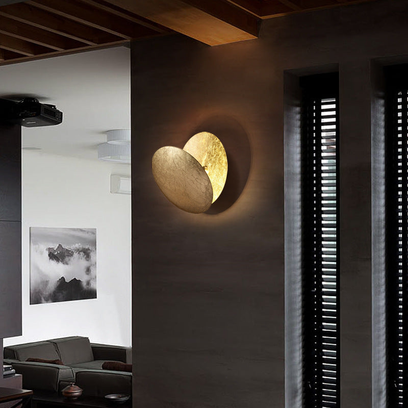 Lampada da parete LED Elif - Oro/Rosso Bronzo Metallo