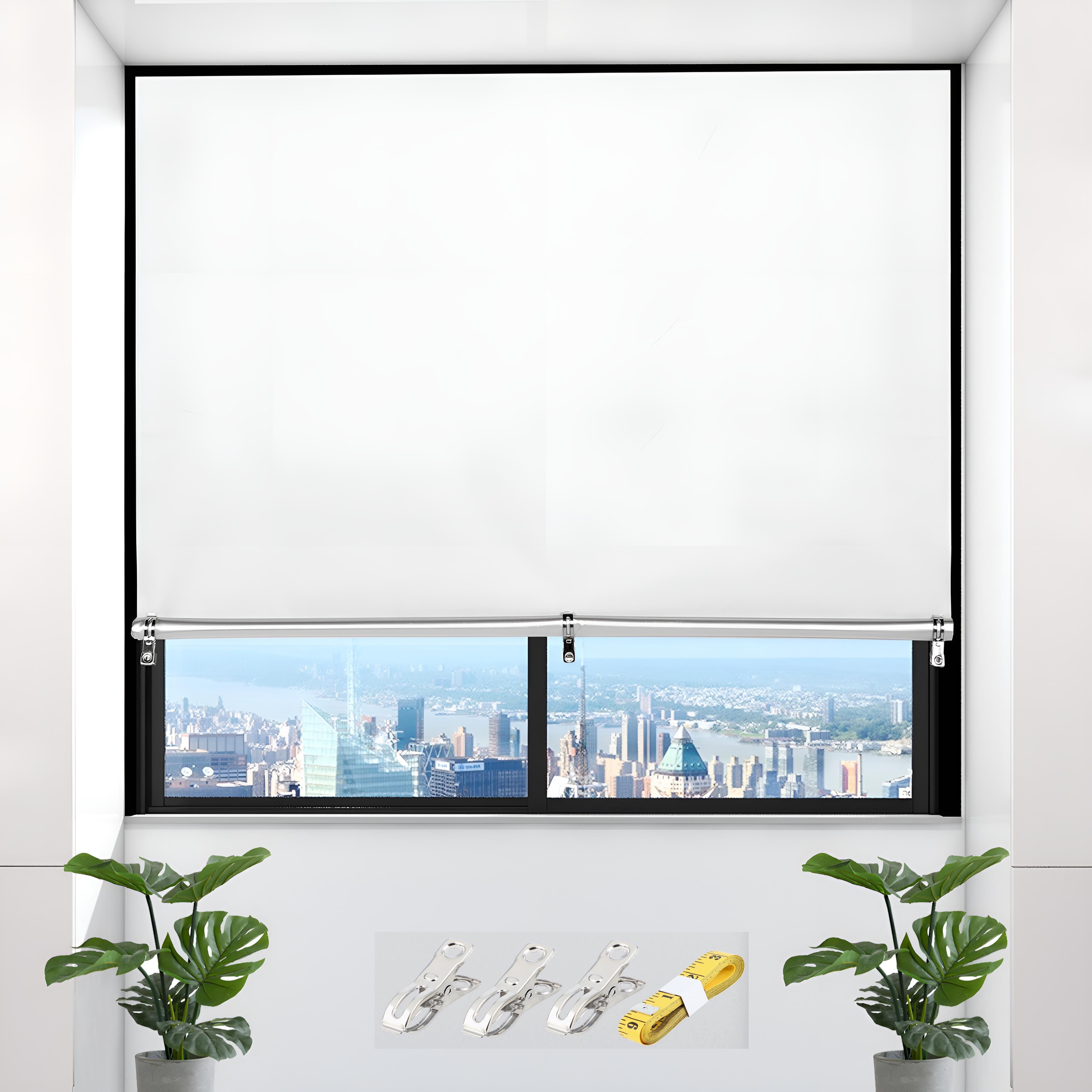 Cortinas Enroláveis Opacas - Cortinas Portáteis com Isolamento Térmico para Quarto e Viagens