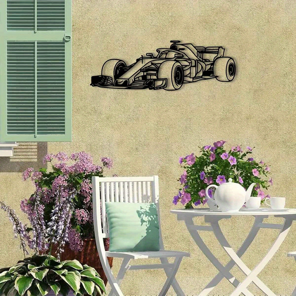 RaceSculpt - Formula Race Car Metal Wall Sculpture