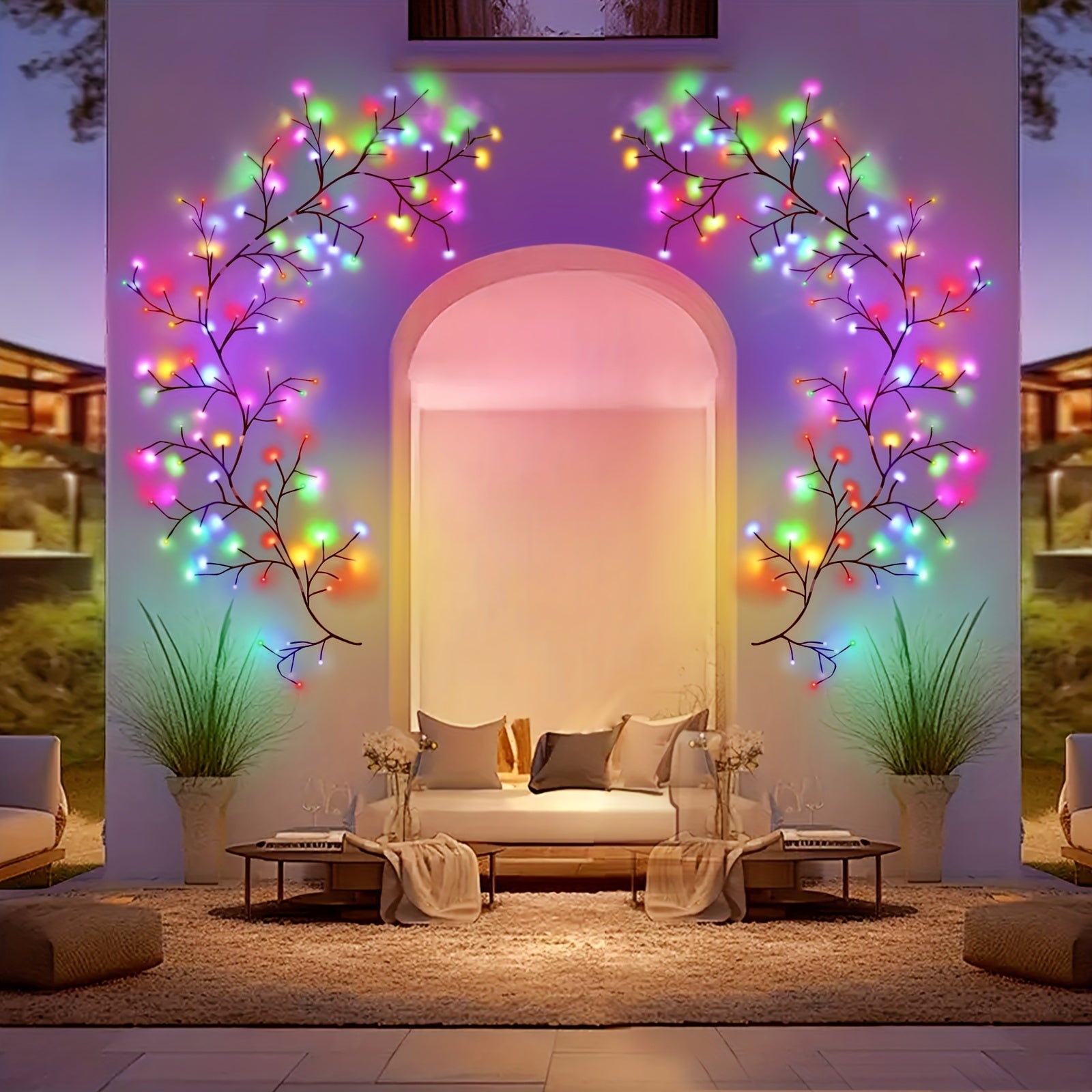SolarWillow - Lâmpada de cordão solar flexível de 1,8 m com iluminação LED quente e 8 modos