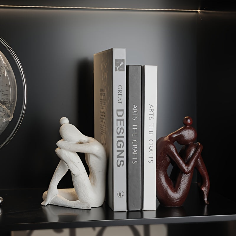 AbstractSculpt - Suportes Modernos para Livros em Forma de Figura para Casa e Escritório