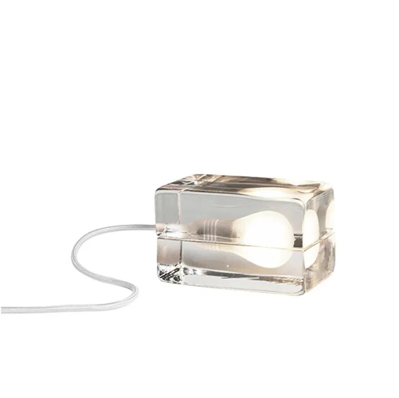 GlowCrystal - Transparent Table Lamp – Modern Lighting for Stylish Interiors