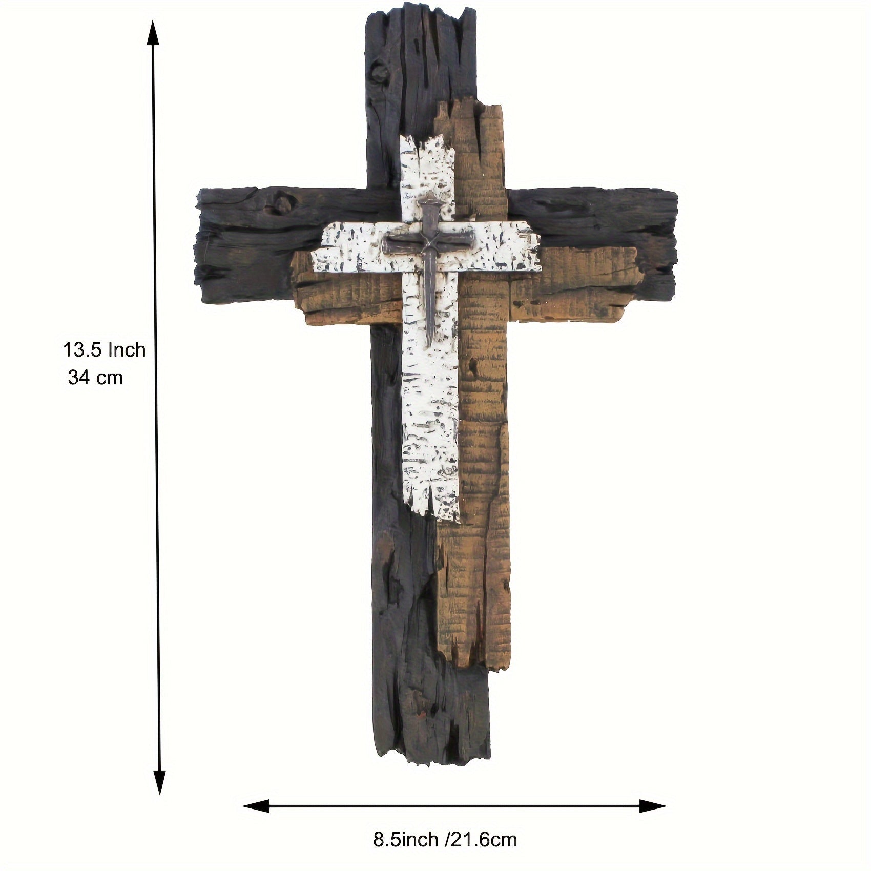 RusticCross - Rustic Wooden Cross Wall Art