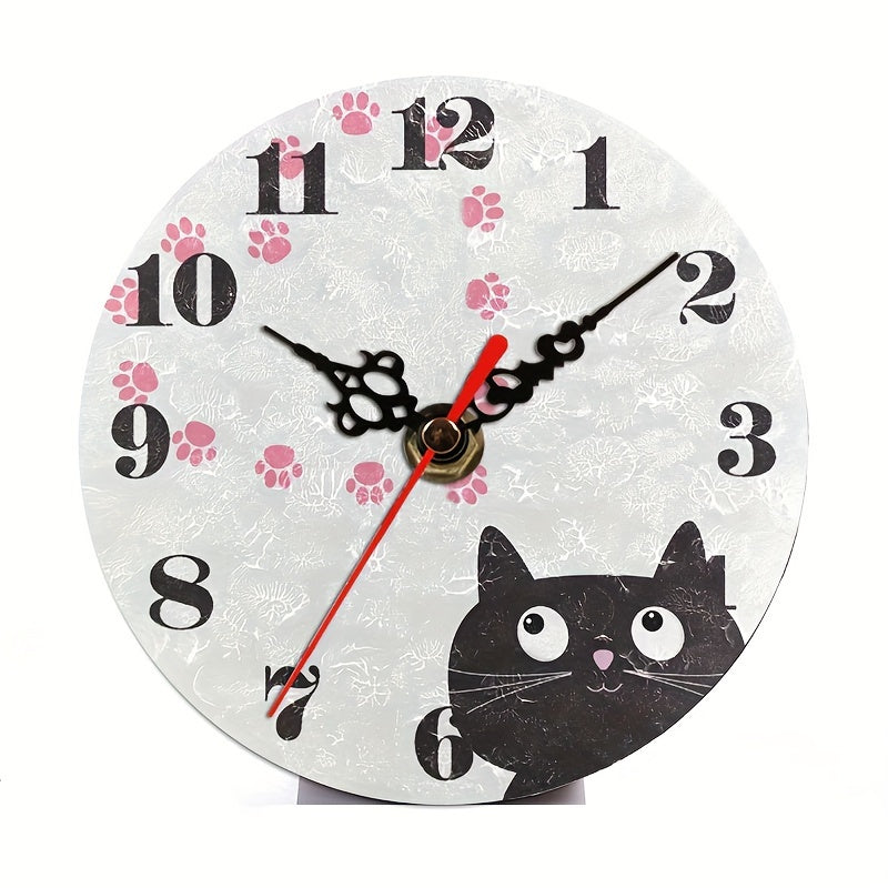 PurrTime - Cute Silent Cat Wall Clock for Room Decoration
